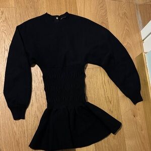 MAJE- Elegant Black Women's knit Dress